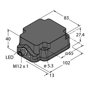 德国TURCK图尔克电感式传感器NI75U-Q80WD-VP6X2-H1141