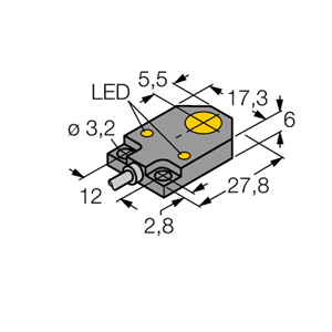 德国TURCK图尔克电感式传感器BI3-Q06-AP6X2