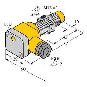 德国TURCK图尔克电感式传感器NI12U-EG18SK-VN4X