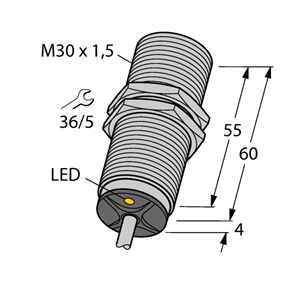 德国TURCK图尔克电感式传感器BI15-M30-VP6X