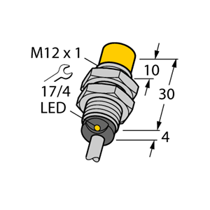 德国TURCK图尔克电感式传感器NI5-EG12-Y1X/S100 7M