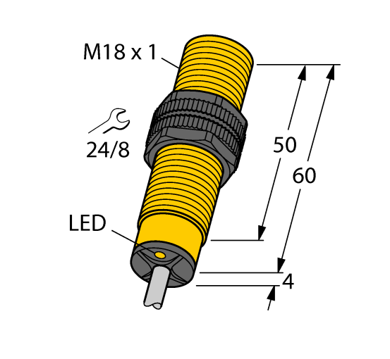 德国TURCK图尔克电感式传感器BI5-S18-AZ3X