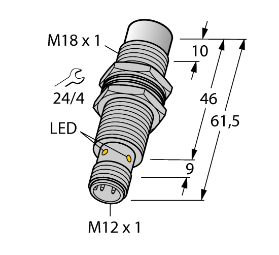 德国TURCK图尔克电感式传感器BI5U-M18M-VP4X-H1141