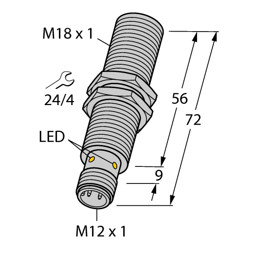 德国TURCK图尔克电感式传感器BI5NF-EM18HE-AP6X2-H1141