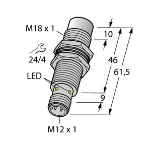 德国TURCK图尔克电感式传感器NI15U-EM18MWD-VP6X-H1141