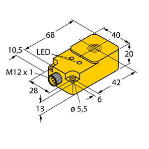 德国TURCK图尔克电感式传感器BI20-Q20-AP45X2LD-H1141