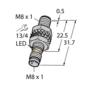德国TURCK图尔克电感式传感器BI3-M08K-AP6X-V1131