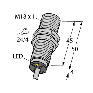 德国TURCK图尔克电感式传感器BI8-M18-AN6X