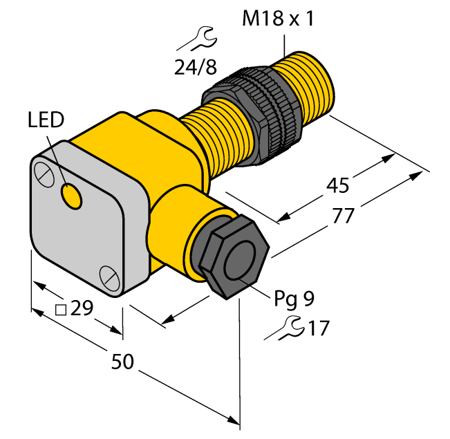 德国TURCK图尔克电感式传感器NI10-P18SK-AP6X