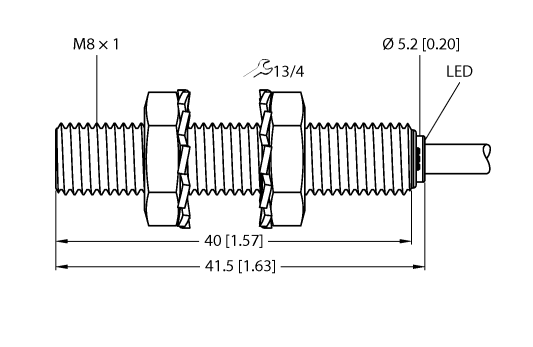 德国TURCK图尔克电感式传感器BI1.5-EG08-AP6X