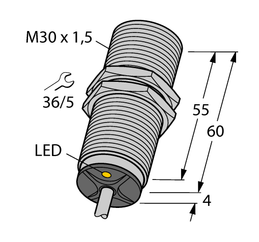 德国TURCK图尔克电感式传感器BI10-M30-AN6X