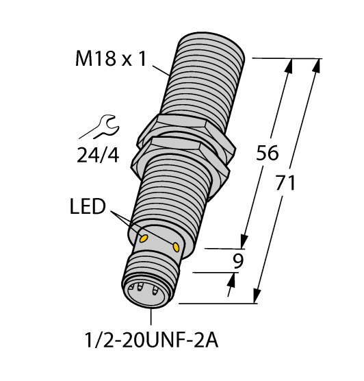 德国TURCK图尔克电感式传感器BI5U-G18-ADZ30X2-B3331