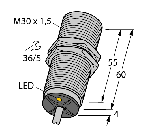 德国TURCK图尔克电感式传感器BI10U-M30-VP4X