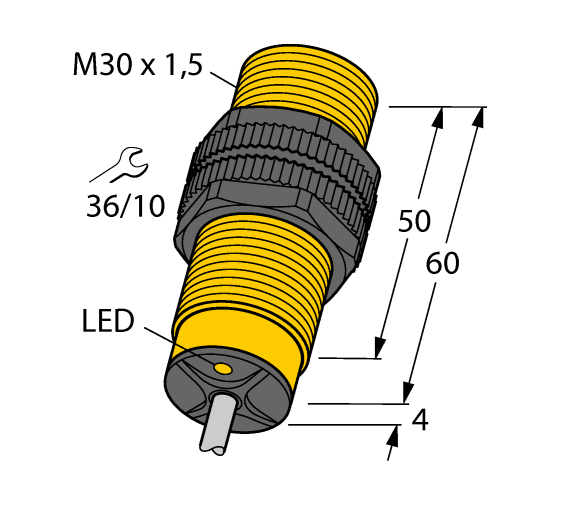 德国TURCK图尔克电感式传感器BI10-S30-AP6X