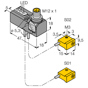 德国TURCK图尔克电感式传感器NI2-Q9.5-0.1-BDS-2AP6X3-H1141/S34