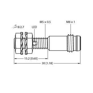 德国TURCK图尔克电感式传感器BI1-EG05K-AP6X-V1331
