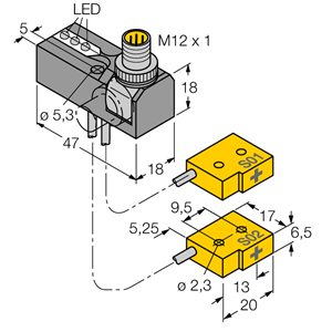德国TURCK图尔克电感式传感器NI2-Q6.5-0.1-BDS-2AP6X3-H1141/S34