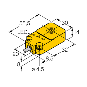 德国TURCK图尔克电感式传感器BI10U-Q14-AP6X2
