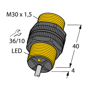 德国TURCK图尔克电感式传感器BI10-P30-Y1X