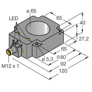 德国TURCK图尔克电感式传感器BI65R-Q80-AP6X2-H1141