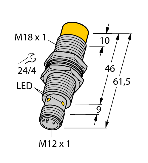 德国TURCK图尔克电感式传感器NI12U-M18M-VP4X-H1141