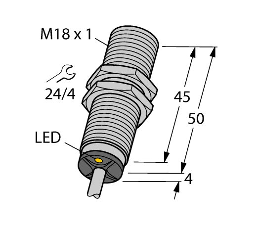 德国TURCK图尔克电感式传感器BI5U-M18-AP6X