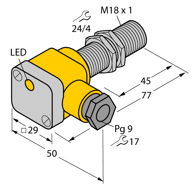 德国TURCK图尔克电感式传感器BI5-G18SK-AP6X