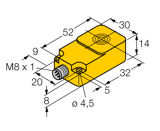 德国TURCK图尔克电感式传感器BI10-Q14-LIU-V1141