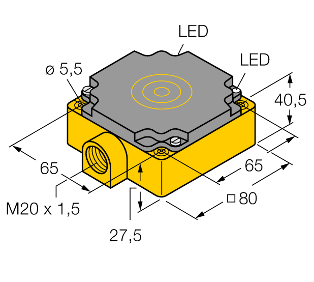 德国TURCK图尔克电感式传感器BI40-CP80-FZ3X2