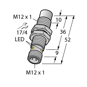 德国TURCK图尔克电感式传感器NI10U-EM12WD-AP6X-H1141