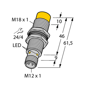 德国TURCK图尔克电感式传感器NI12U-M18M-VP4X-H1141