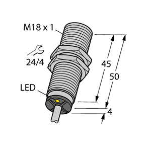 德国TURCK图尔克电感式传感器BI5U-M18-AP6X