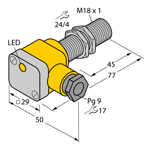 德国TURCK图尔克电感式传感器BI5-G18SK-AP6X