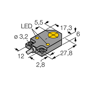 德国TURCK图尔克电感式传感器BI3-Q06-AN6X2