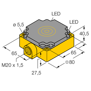 德国TURCK图尔克电感式传感器BI40-CP80-FZ3X2