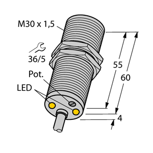 德国TURCK图尔克电感式传感器DBI10U-M30-AP4X2