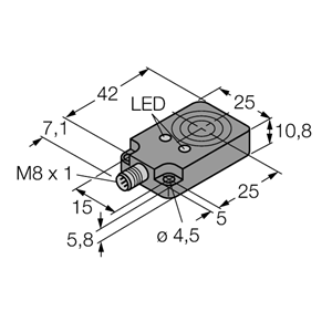 德国TURCK图尔克电感式传感器BI8U-Q10-AP6X2-V1131