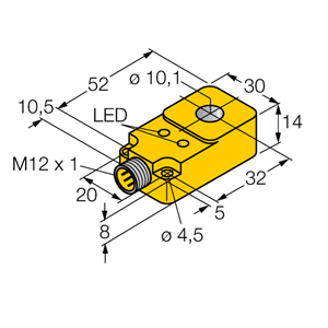 德国TURCK图尔克电感式传感器BI10R-Q14-AP6X2-H1141