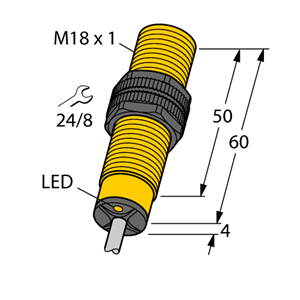 德国TURCK图尔克电感式传感器NI8-S18-AZ3X/S100