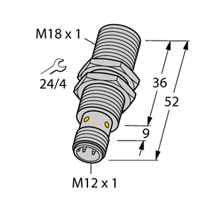 德国TURCK图尔克电感式传感器BI8U-EM18WD-VP6X-H1141