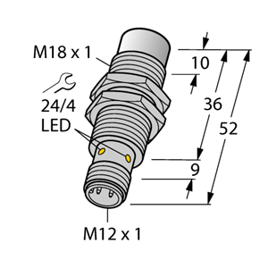 德国TURCK图尔克电感式传感器NI15U-MT18-AP6X-H1141