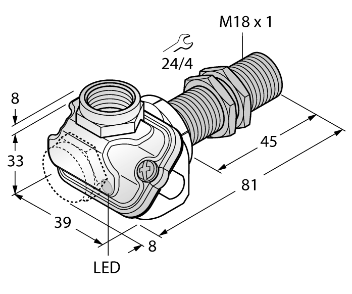 德国TURCK图尔克电感式传感器BI8U-EM18WDTC-AP6X
