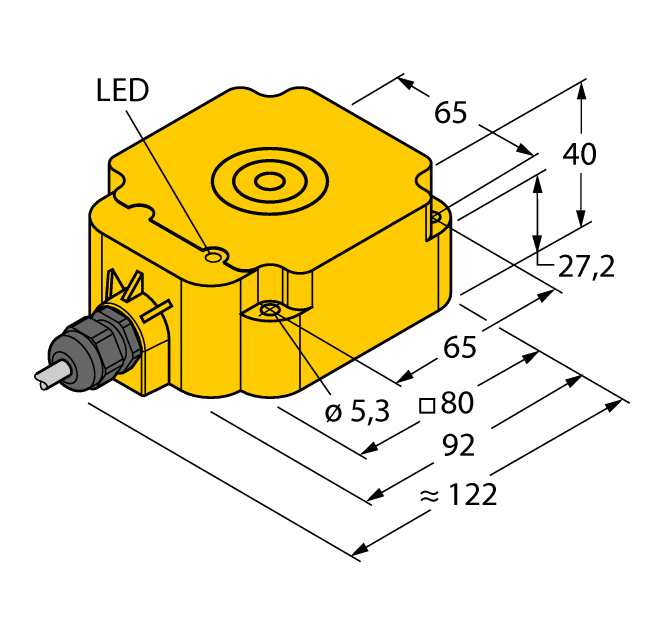 德国TURCK图尔克电感式传感器NI60-Q80-Y1X