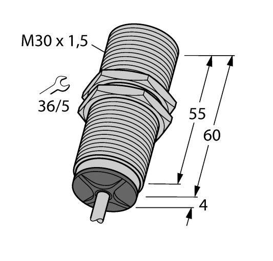 德国TURCK图尔克电感式传感器BI10-M30-LIU