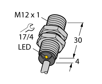 德国TURCK图尔克电感式传感器BI4-G12K-AP6X