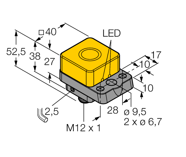 德国TURCK图尔克电感式传感器NI22U-Q40-AP6X2-H1141