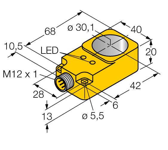 德国TURCK图尔克电感式传感器BI30R-Q20-AN6X2-H1141