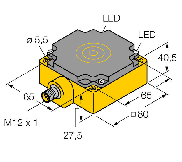 德国TURCK图尔克电感式传感器NI75U-CP80-AP6X2-H1141