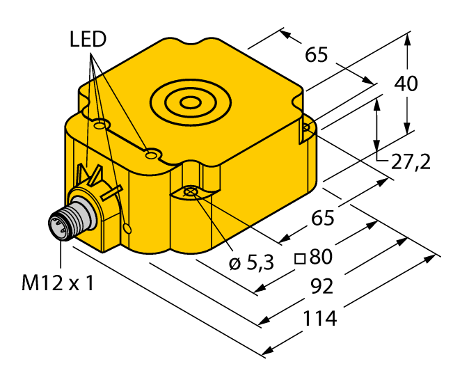 德国TURCK图尔克电感式传感器NI75U-Q80-VP4X2-H1141