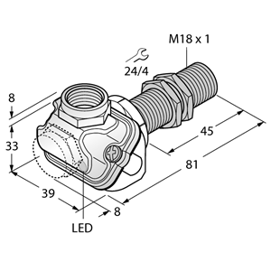 德国TURCK图尔克电感式传感器BI8U-EM18WDTC-AP6X